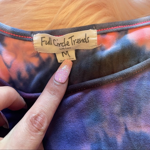 Fashion Nova tie dye biker shirt set medium - Picture 6 of 8